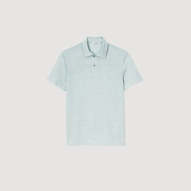 Linen polo shirt