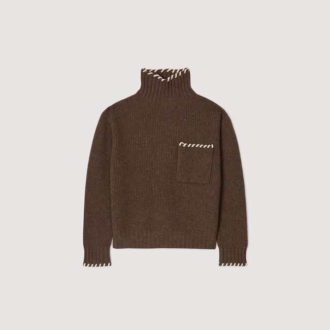 Oversized turtleneck sweater