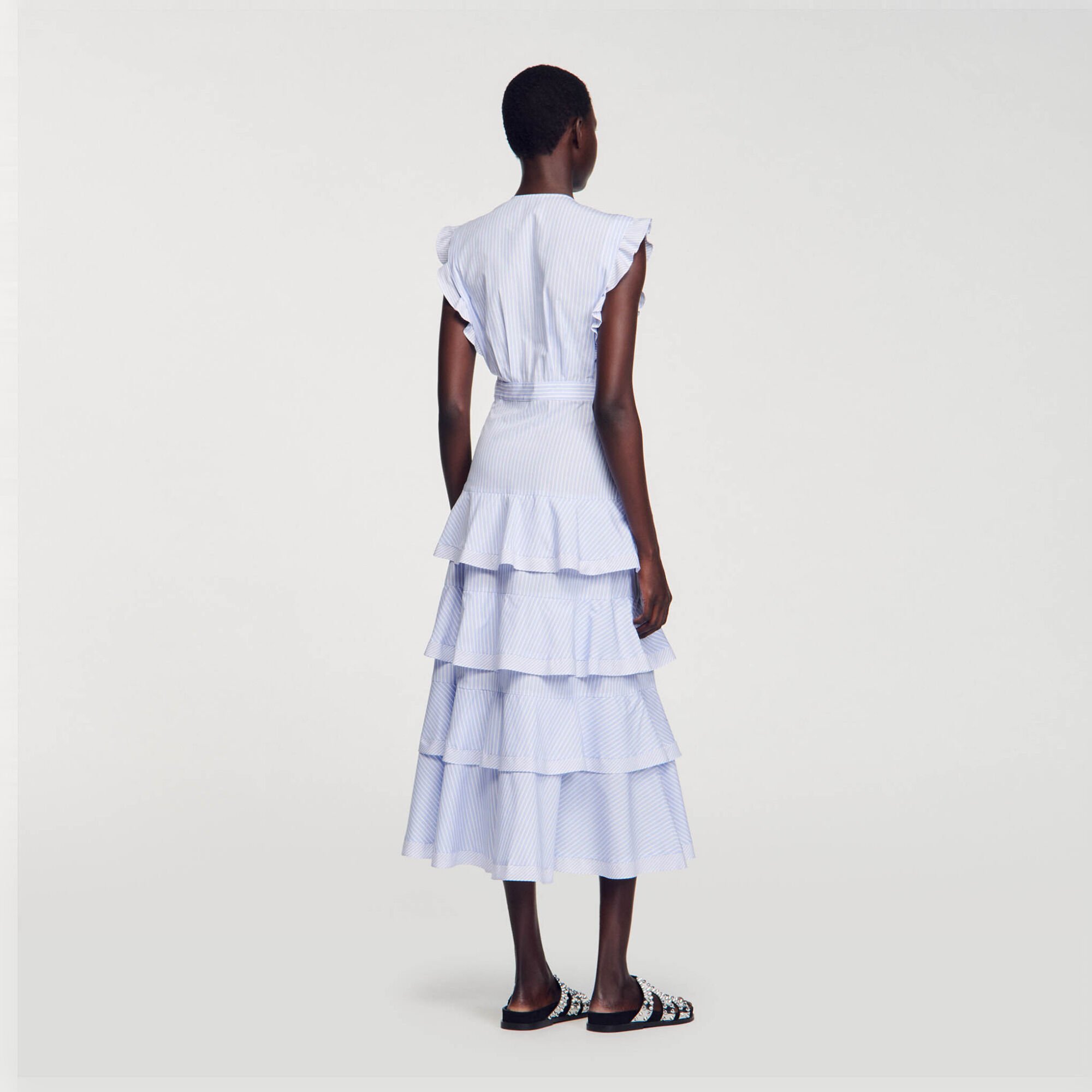 Ruffled maxi dress