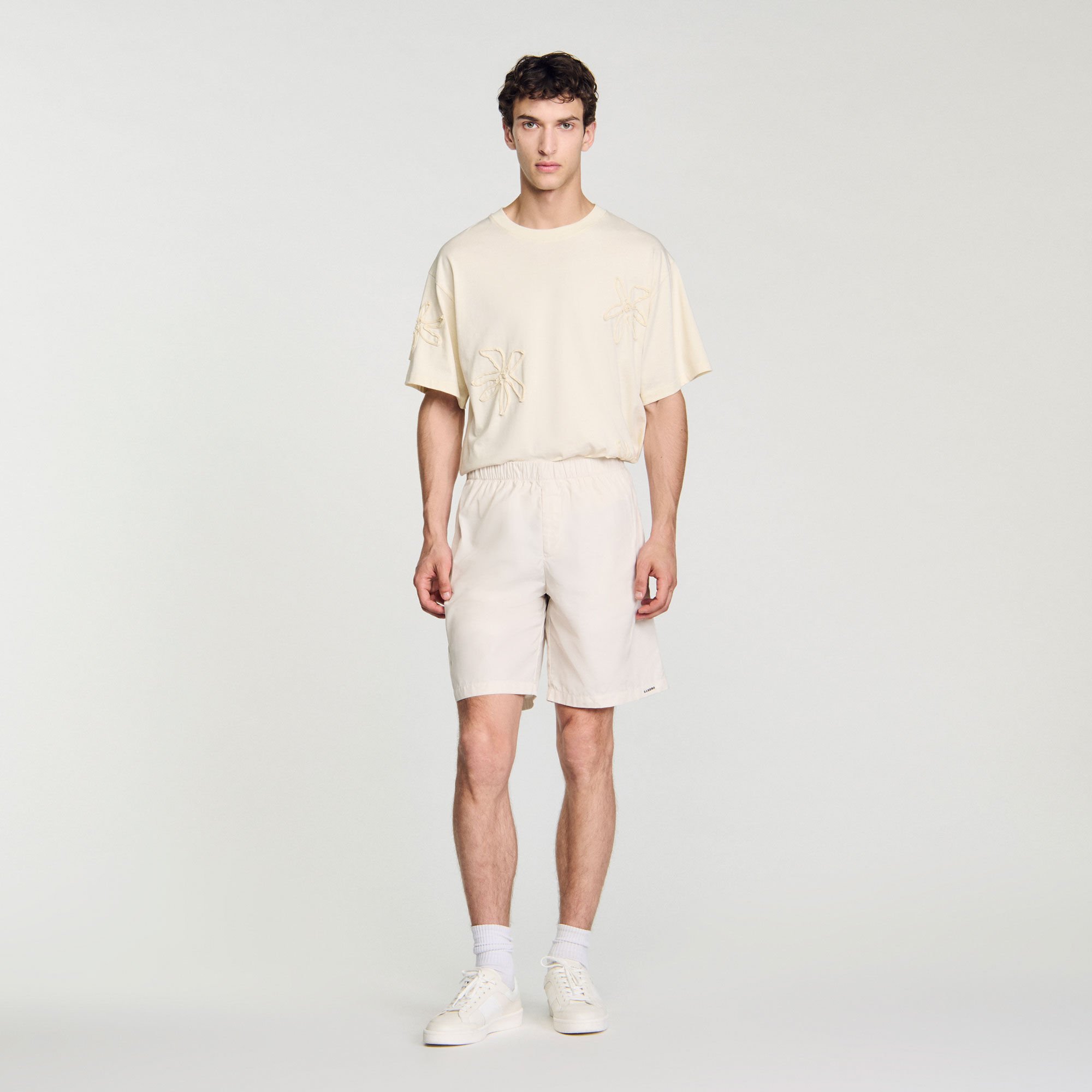 Technical fabric Bermuda shorts