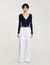 Rib knit cardigan