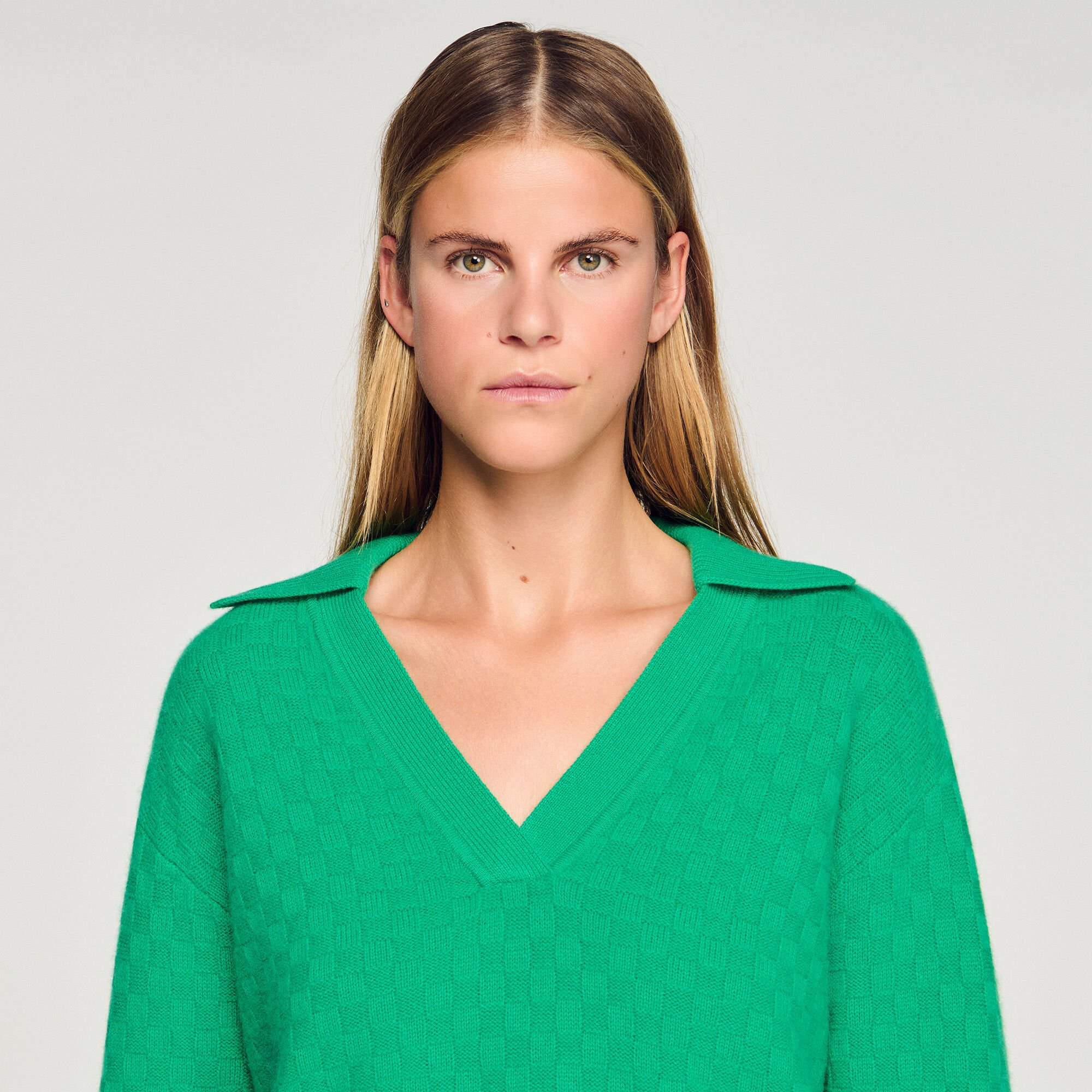 Polo-neck sweater