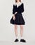 Poplin collar sweater