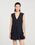 Mini tailored dress with ruffle