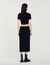 Tweed midi skirt