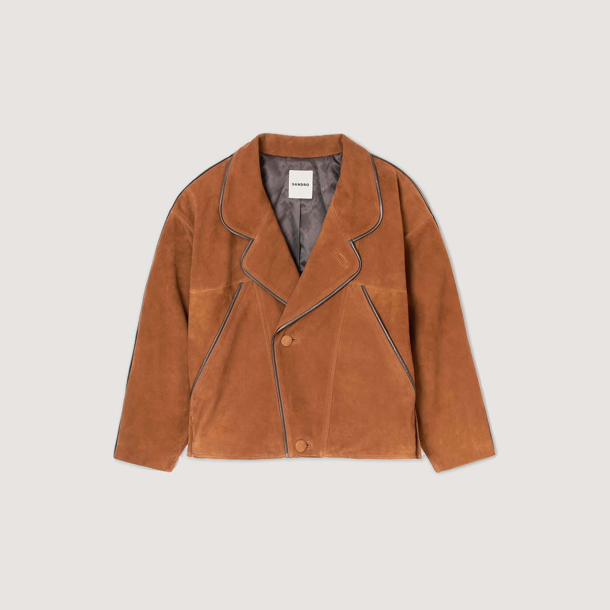 Oversized suede jacket
