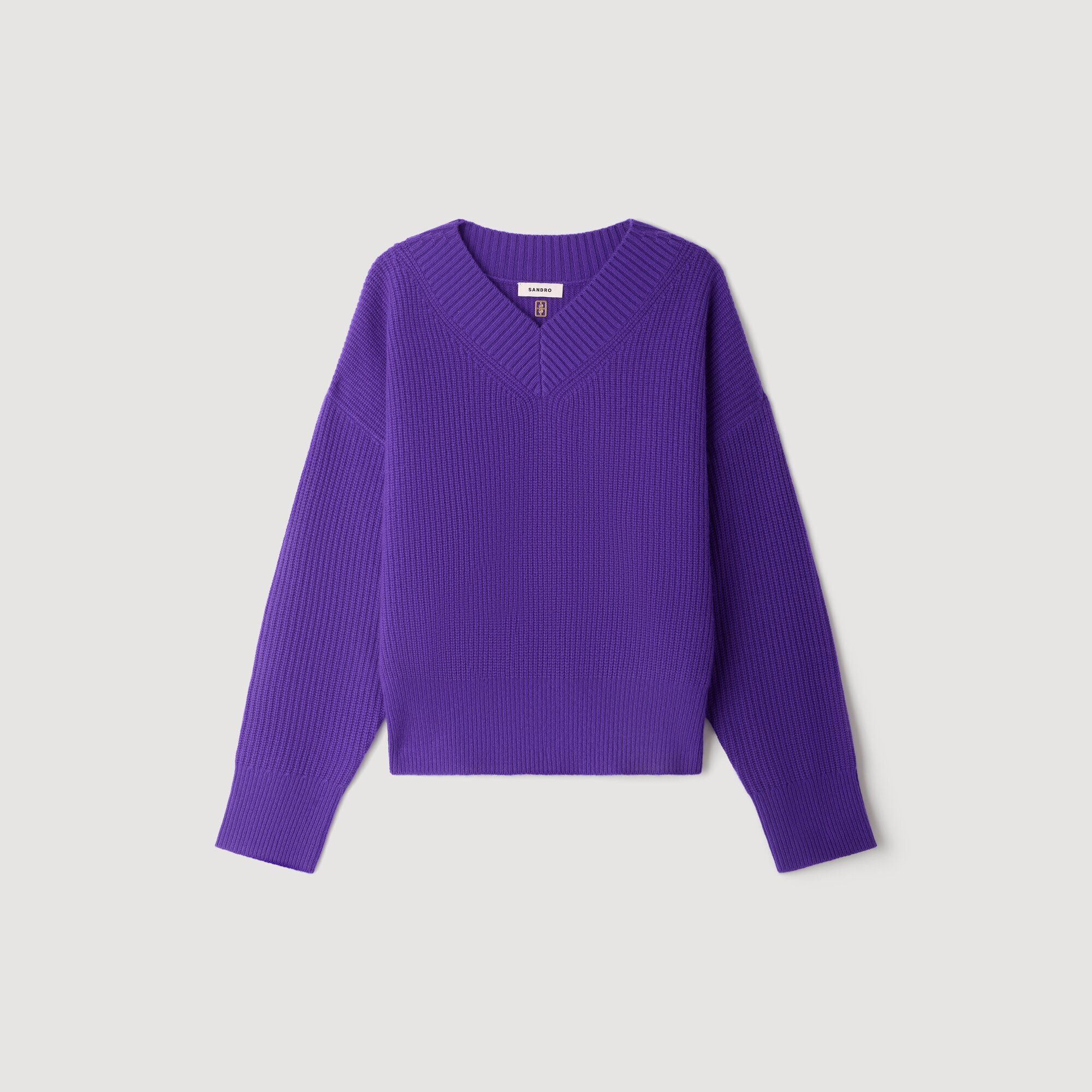 Ribbed wool and cashmere sweater - Women | Sandro