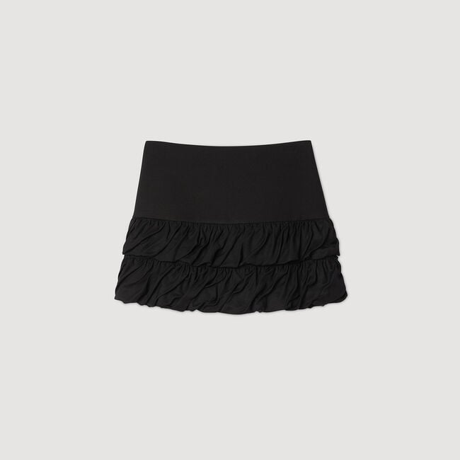 Mini ruffled skirt