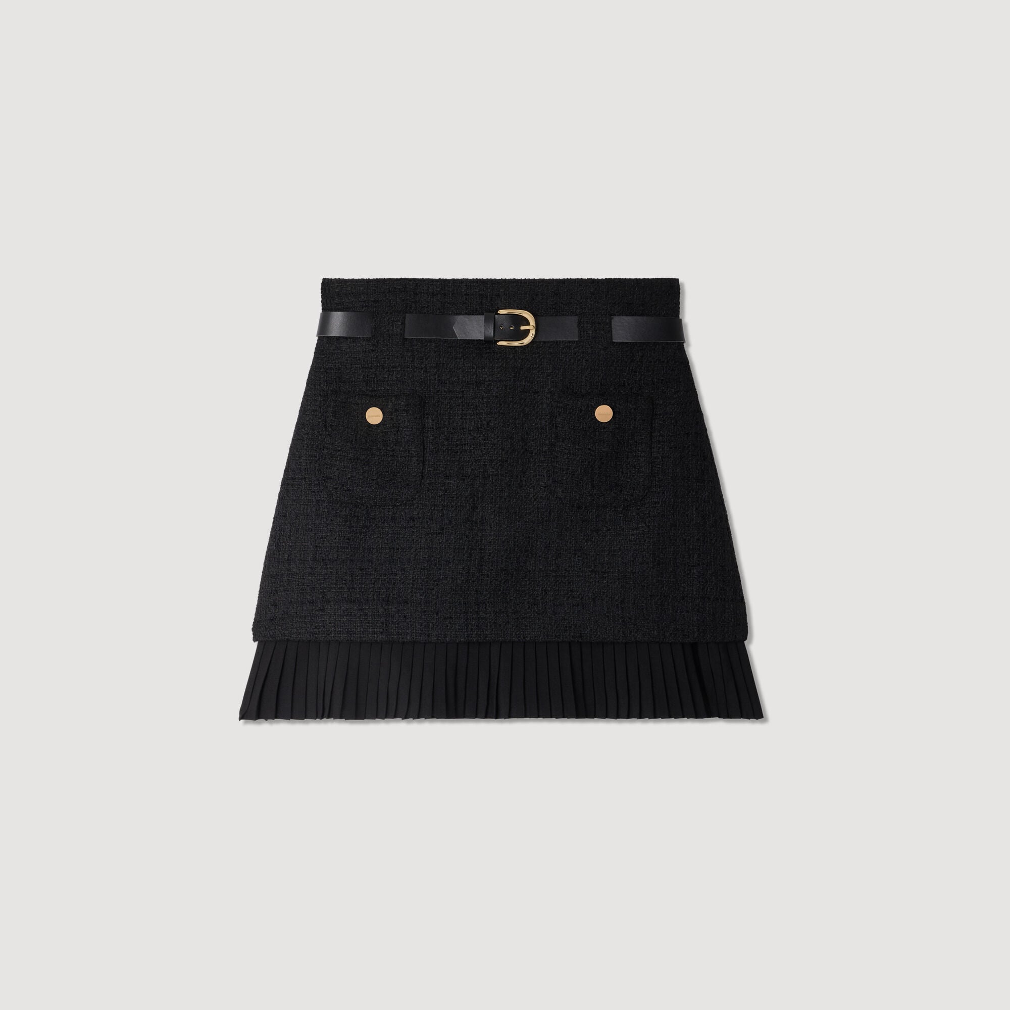 2-in-1 tweed skirt - Women | Sandro