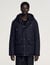 Hooded wool parka