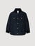 Puffer jacket with teddy collar