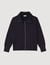 Zip-up wool cardigan