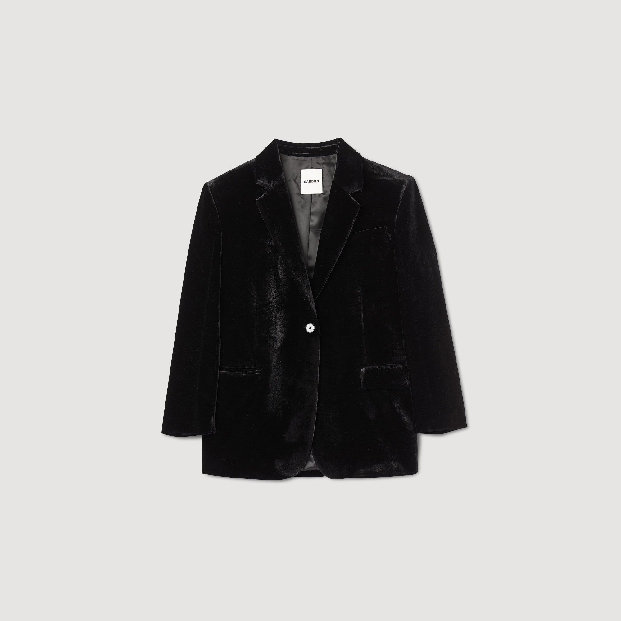 Velvet suit jacket