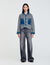 Denim and knitwear coatigan