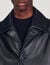 Long leather coat 