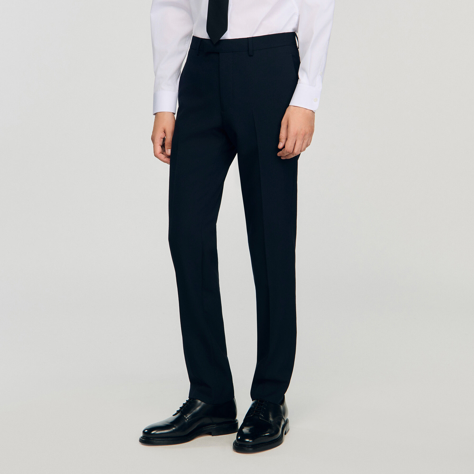 Wool suit trousers