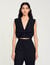 Satin-effect crop top
