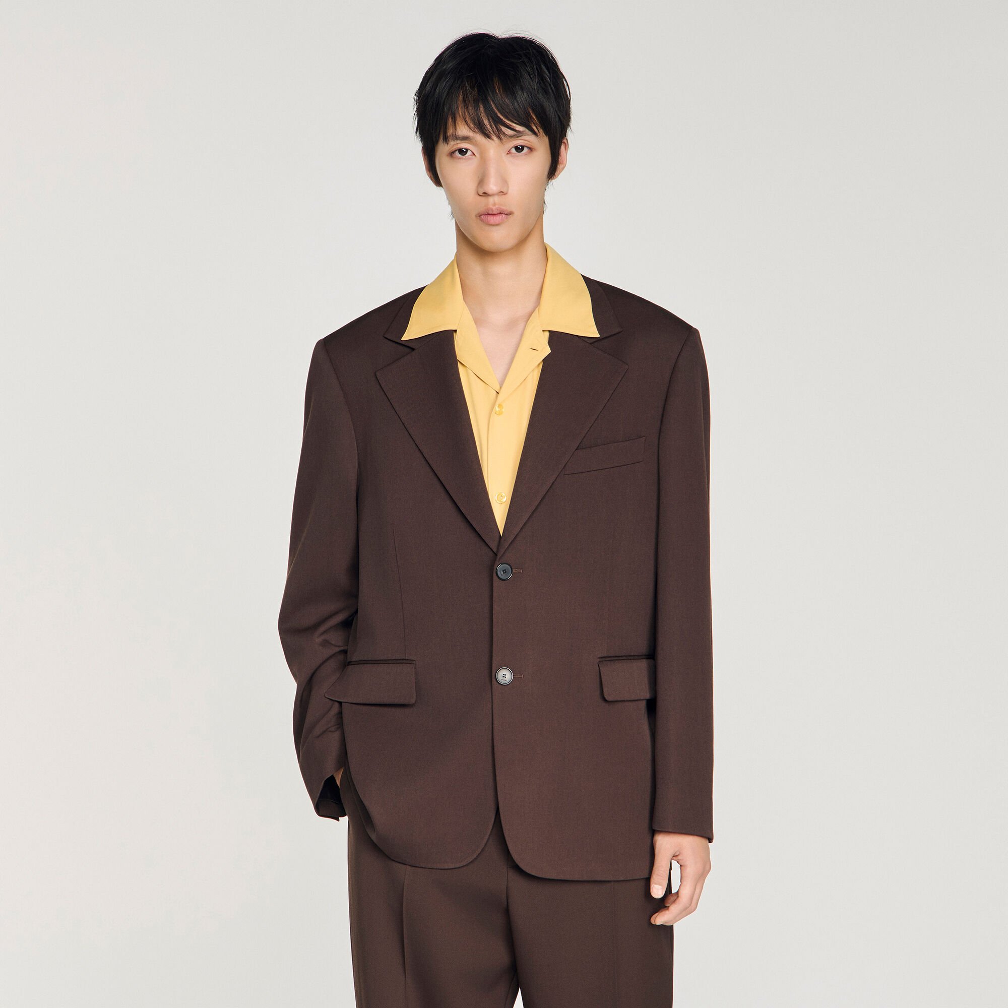 Oversized wool jacket