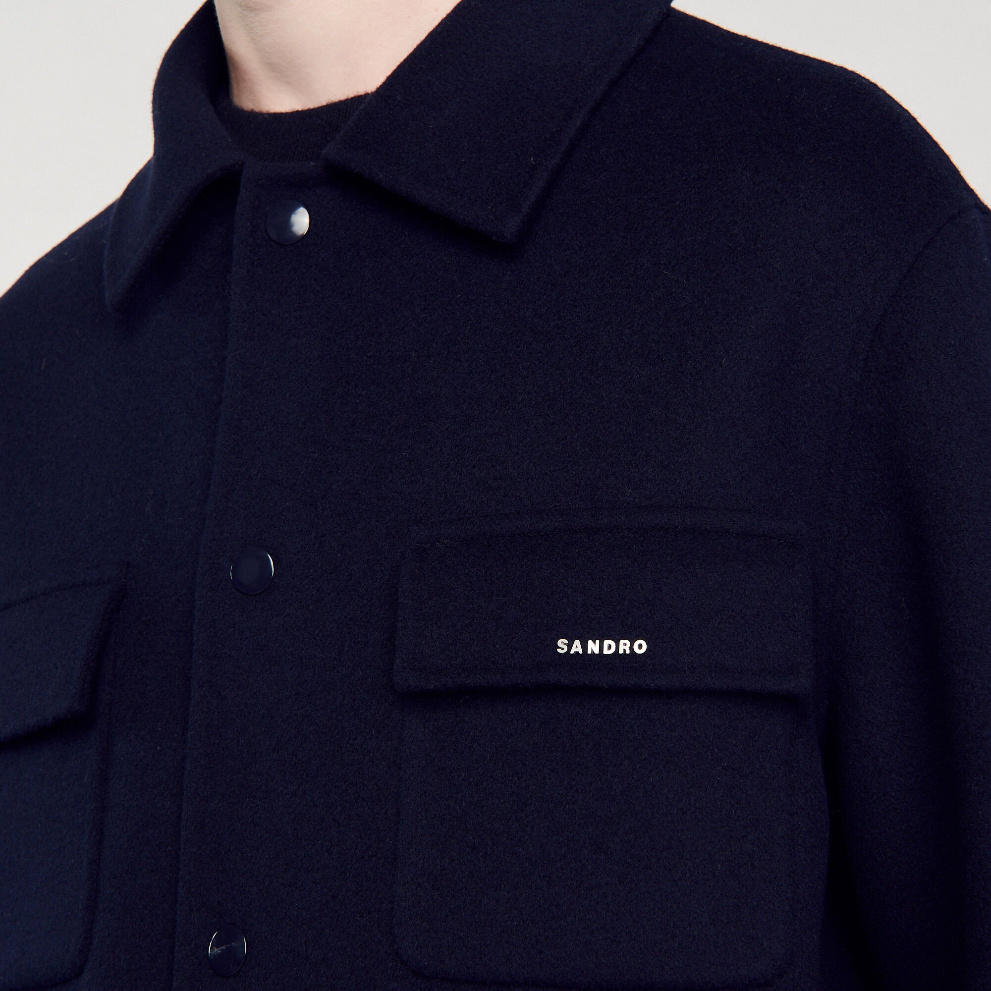 Double-faced overshirt