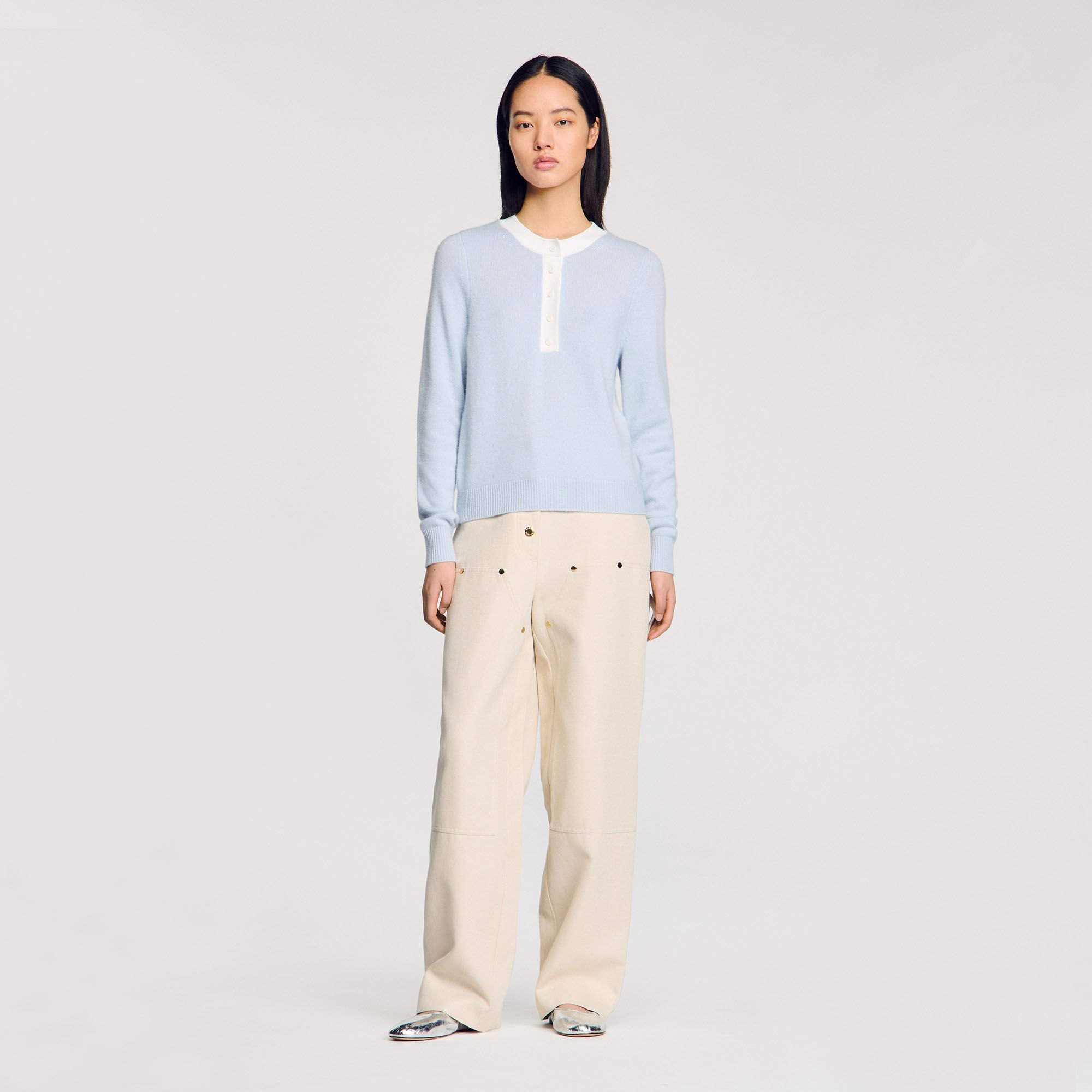 Wool and cashmere sweater
