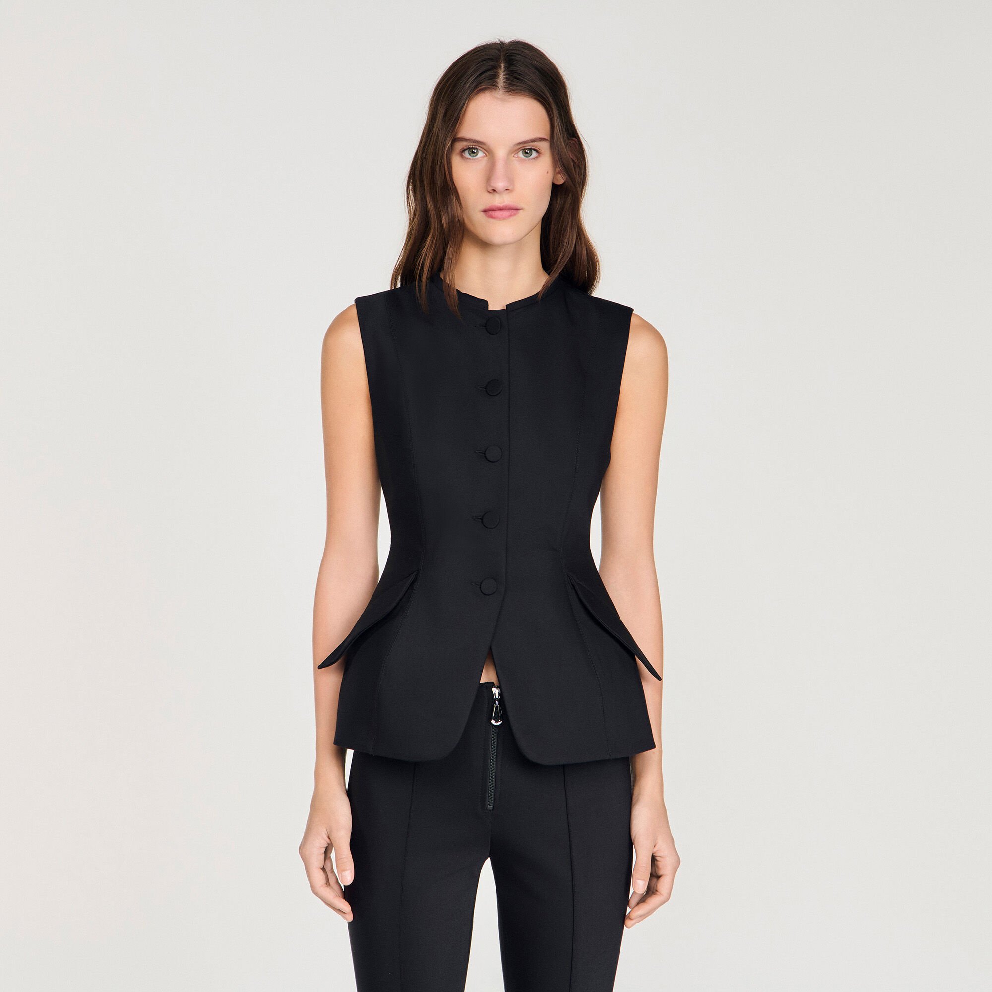 Peplum vest