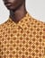 Square cross motif flowing shirt