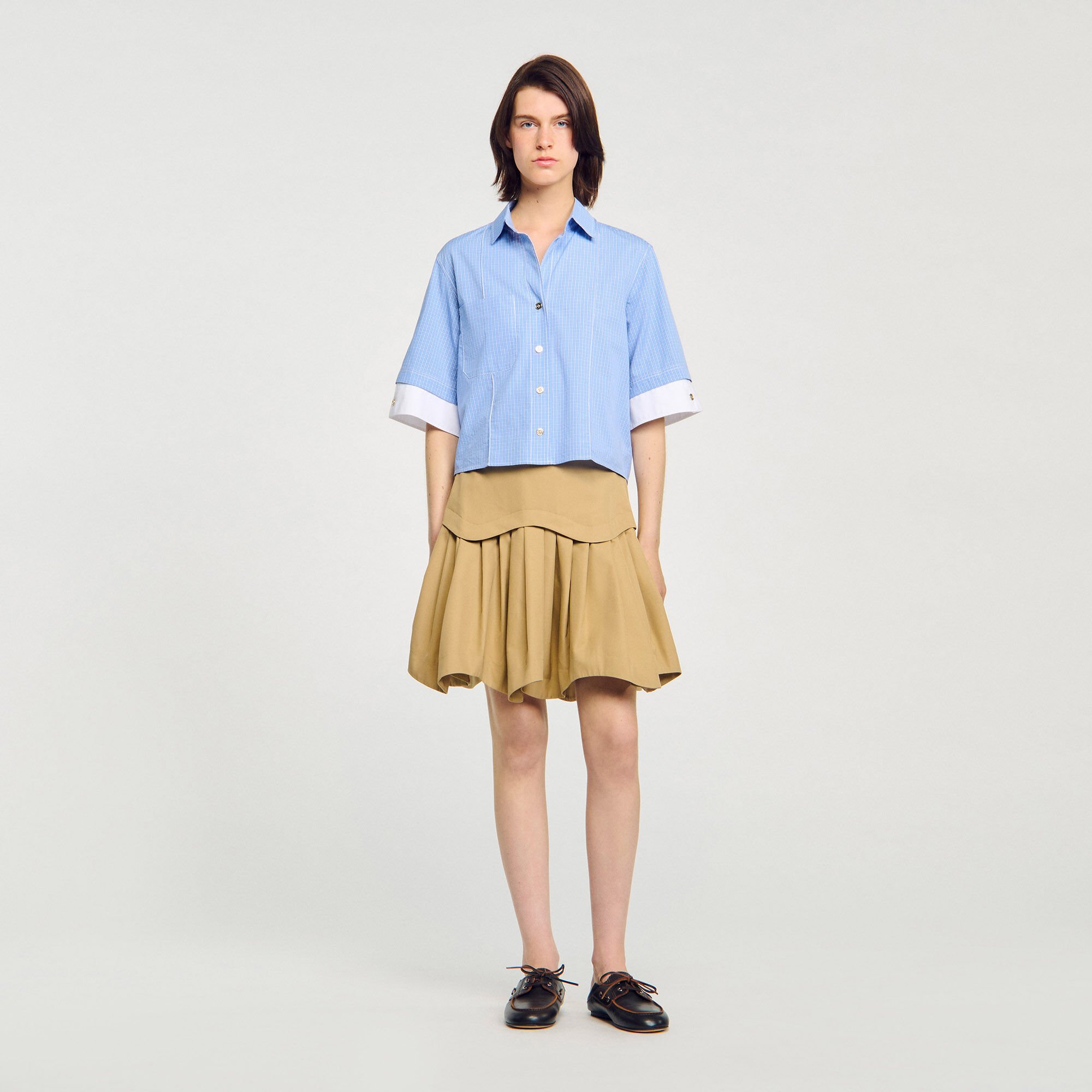 Oversized check shirt