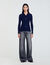 Rib knit cardigan