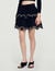 Velvet skater skirt with pearls - Women | Sandro