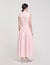 Rhinestone tie-front maxi dress