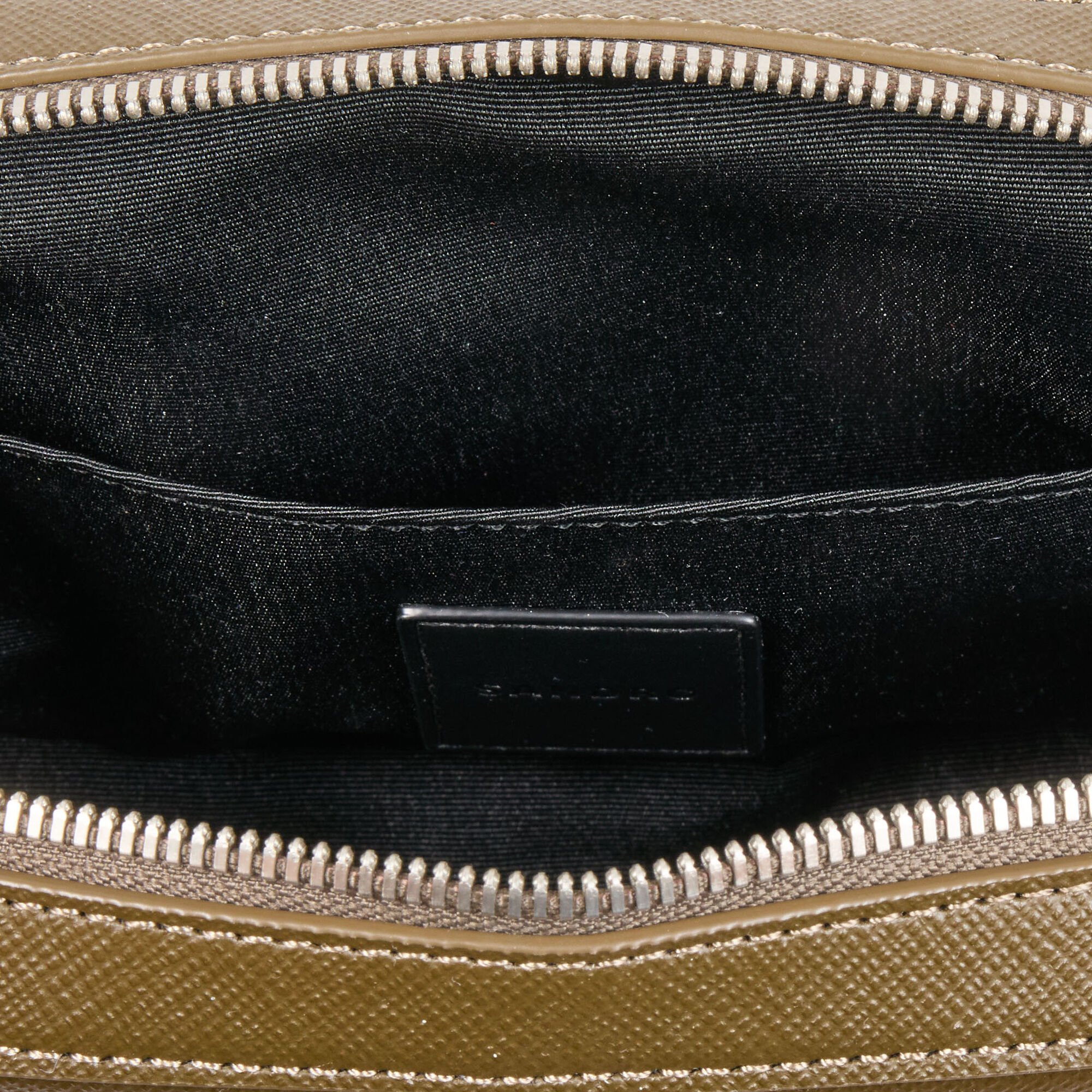 Small reconstitued leather bag