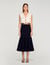 Midi ruffled skirt