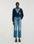 Sweater with denim details