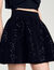 Short sequinned skater skirt