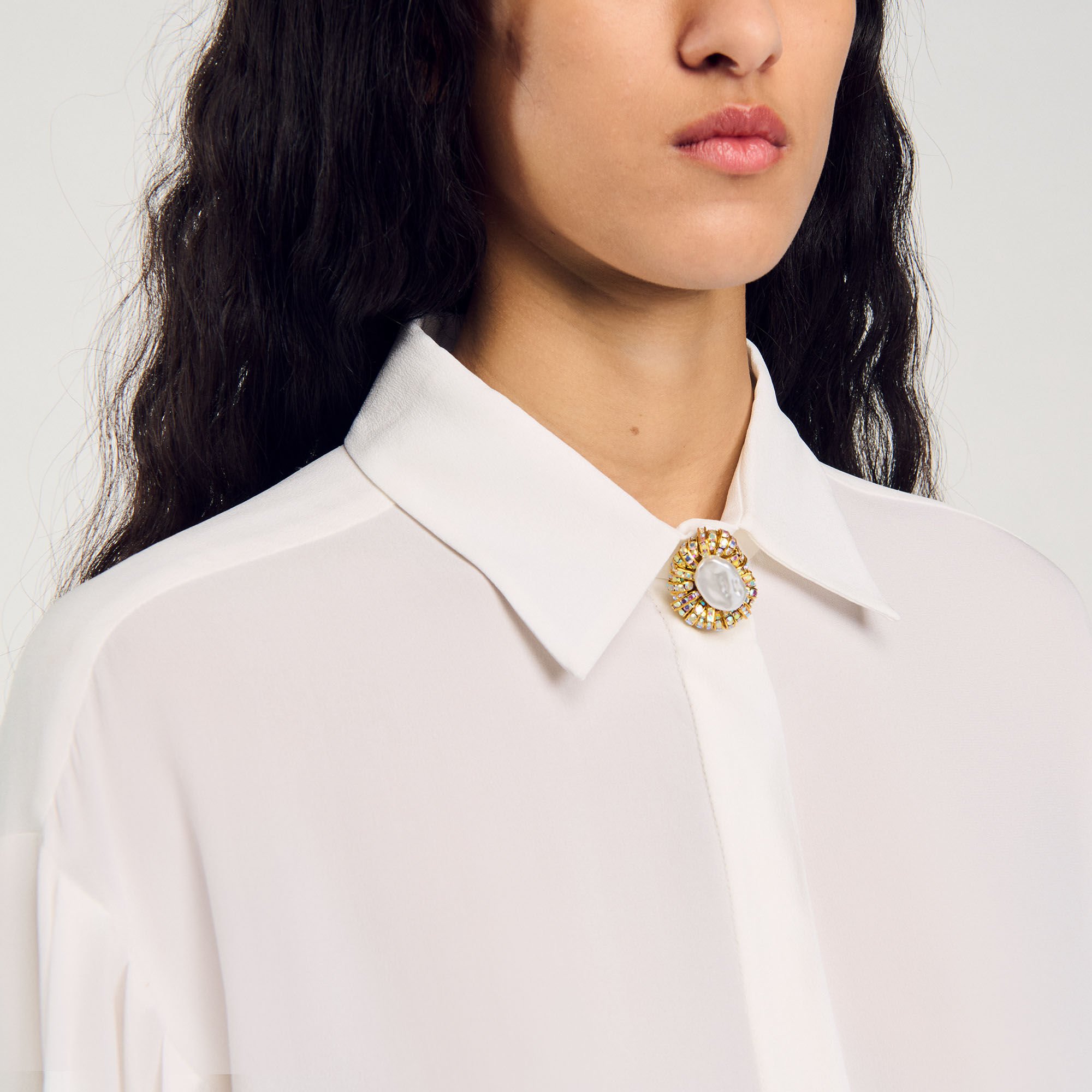Flowy silk shirt