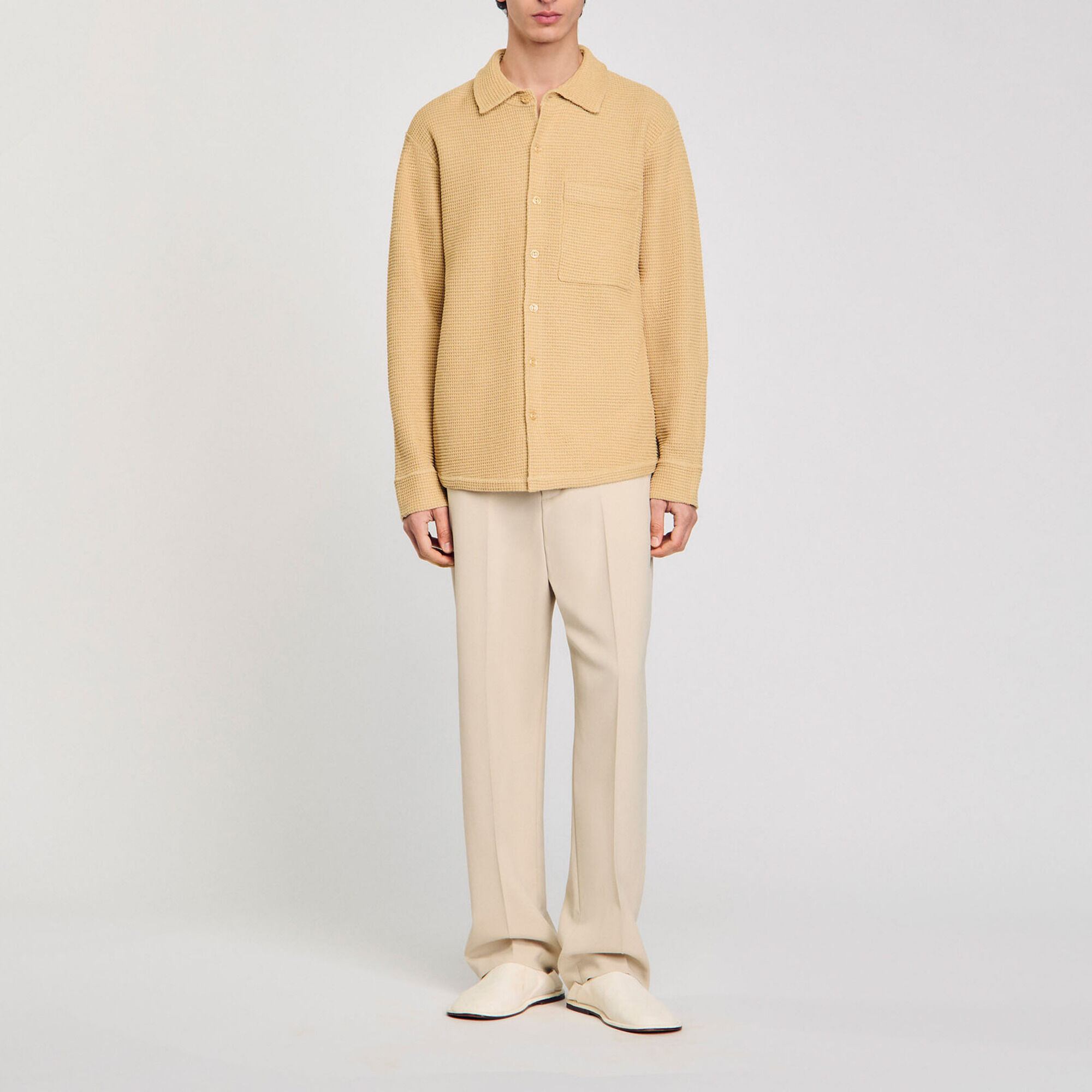 Oversized knit shirt
