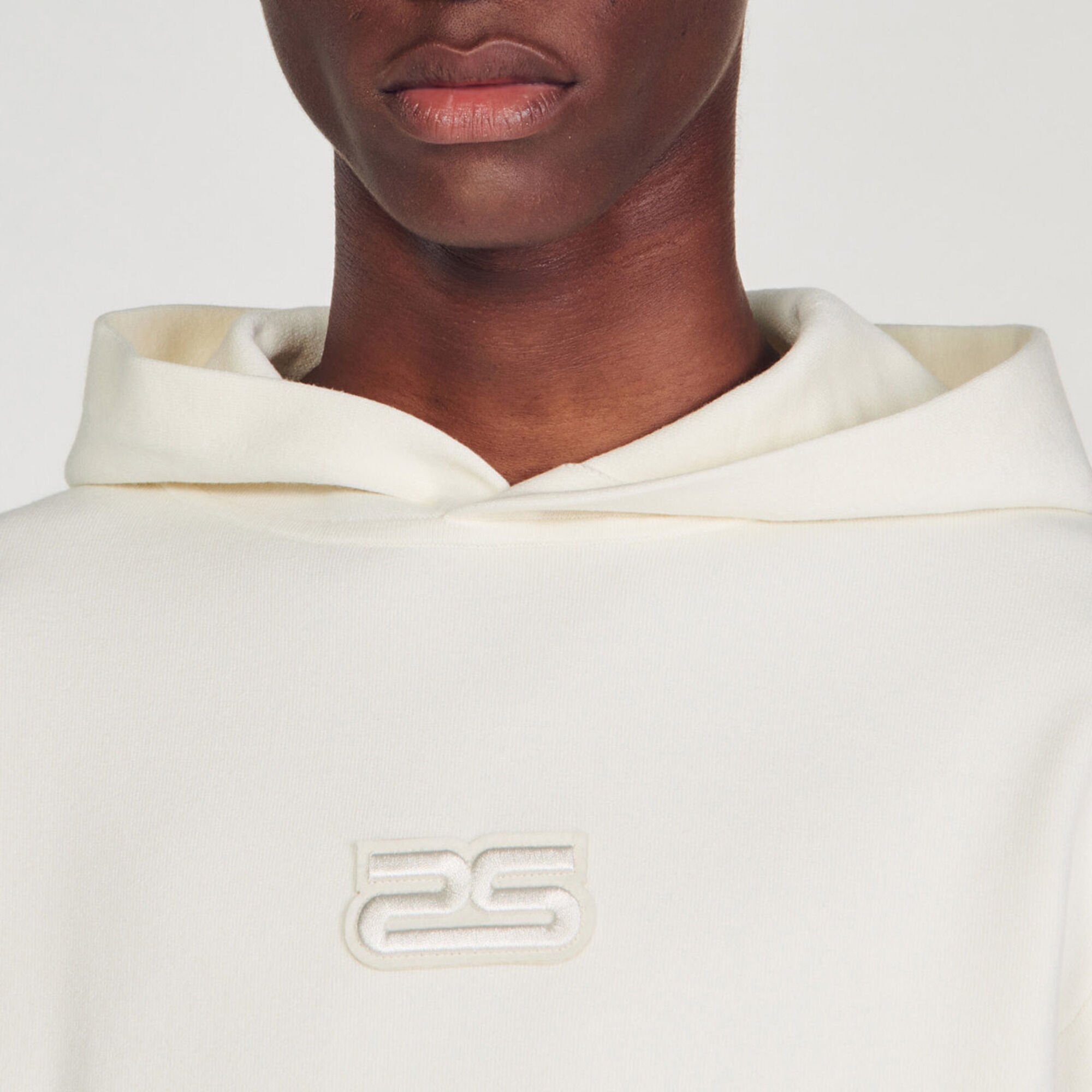 Knit hoodie