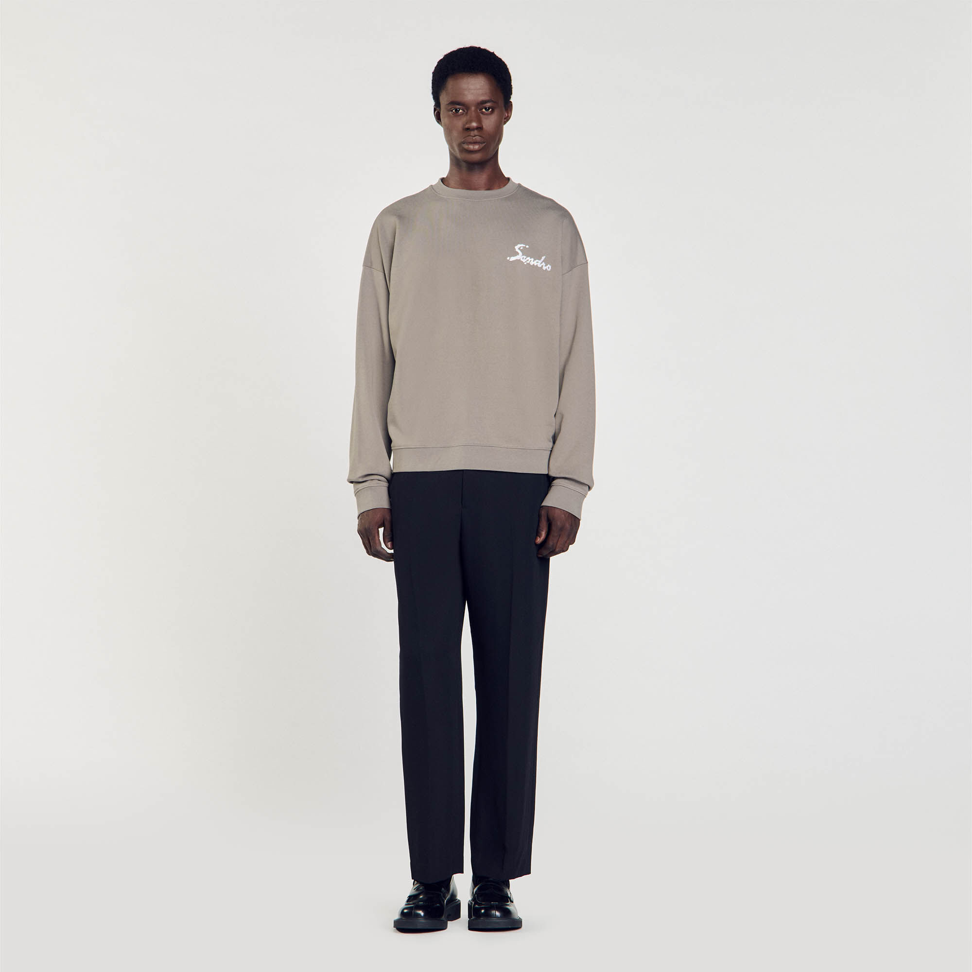 Oversized sweatshirt Green Sandro Paris