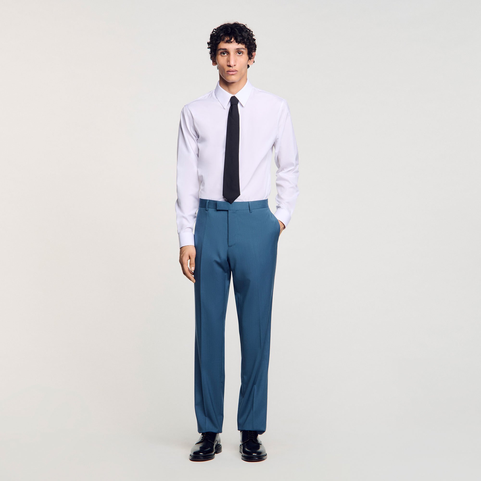 セットアップ Kant Paris Suit (3color) Wool suit jacket blue for Men | Sandro Paris