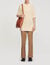 Openwork knit polo shirt