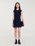 Mini dress with buttons