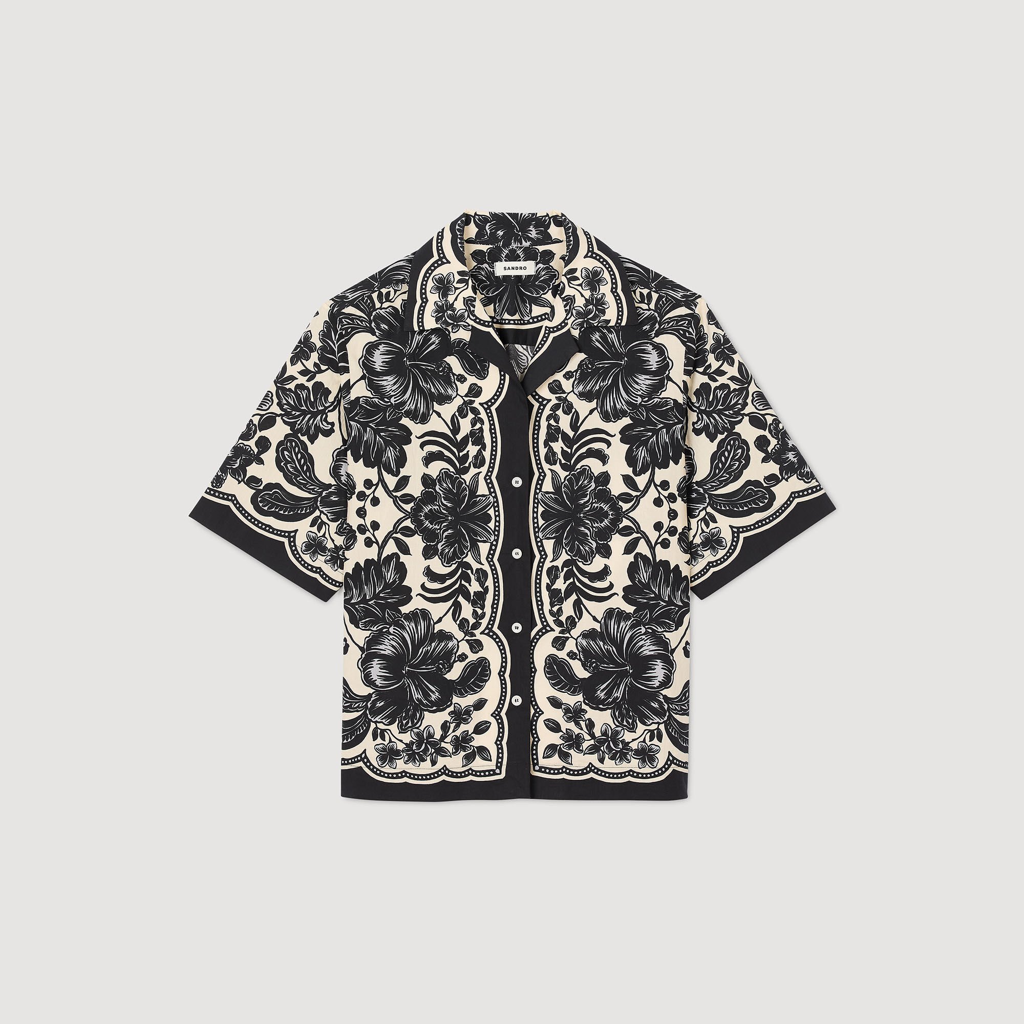 Floral motif shirt