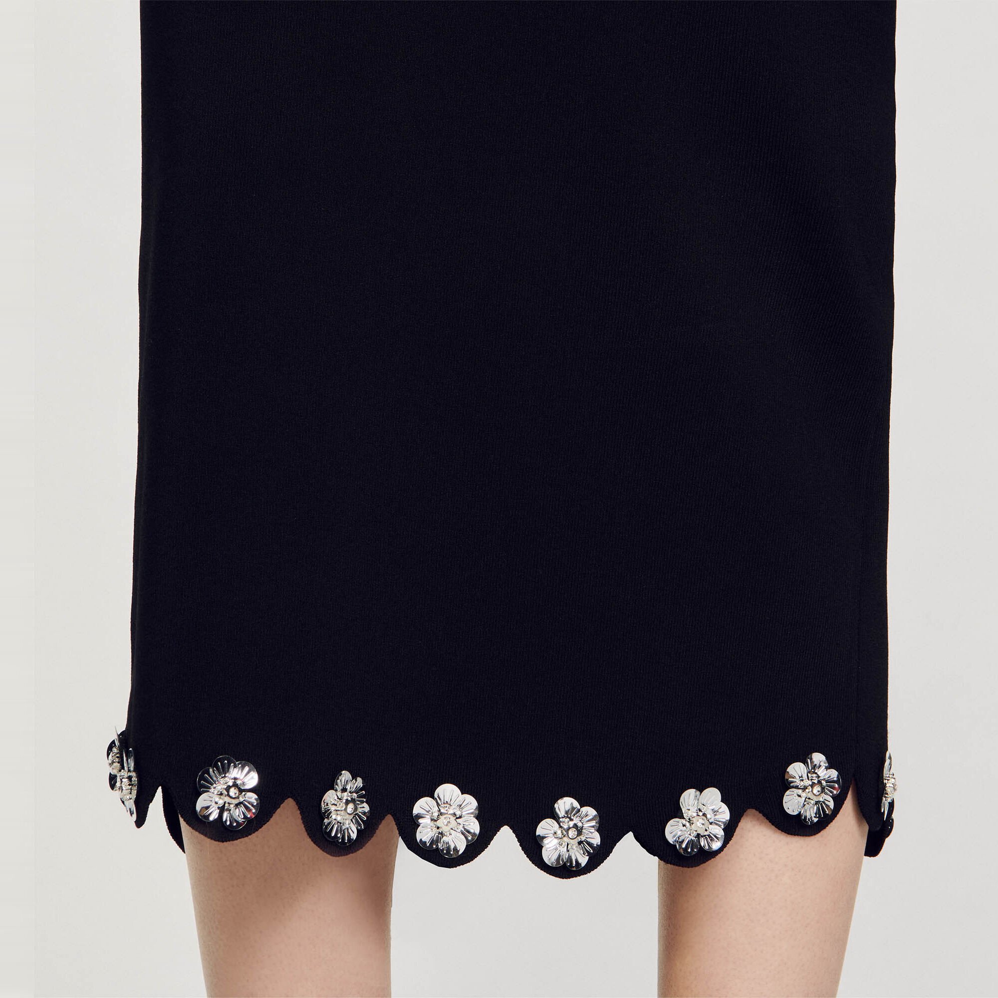 Long knit skirt