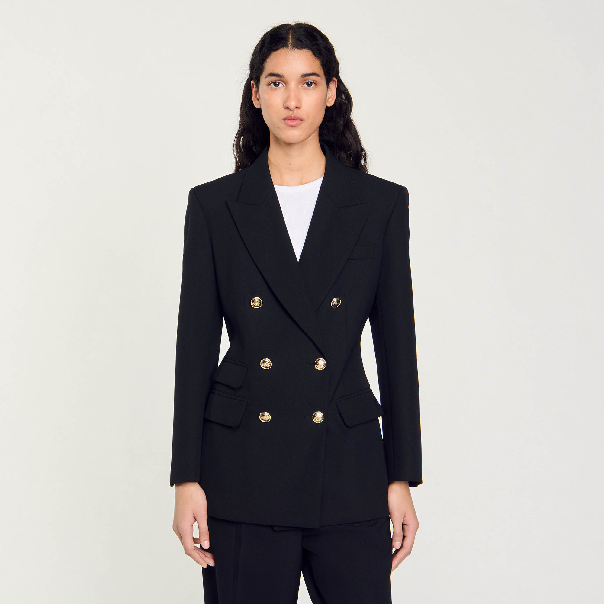 Double-breasted suit jacket
