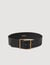 Wide leather belt