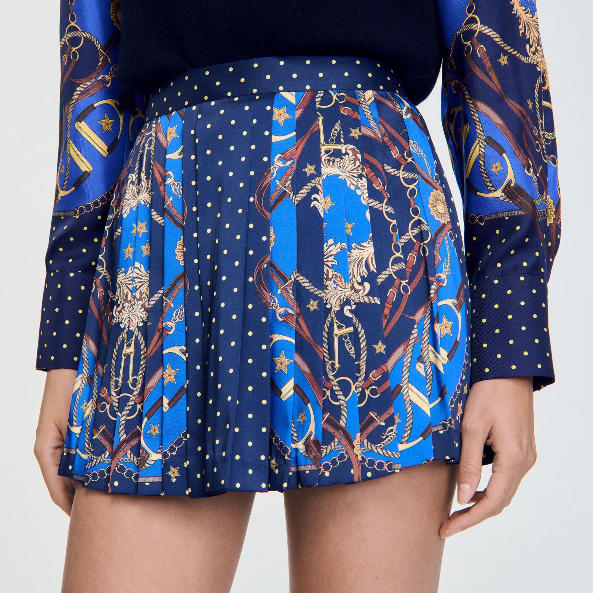 Patterned skort