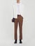 Elasticated straight-leg trousers