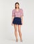 Ruffled striped shirt