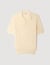 Waffle-texture cotton polo