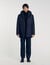 Hooded parka with zip
